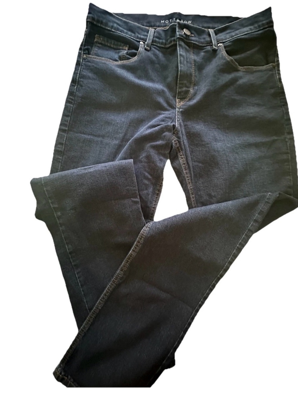 Mott And Bow Slim Straight Blue  Dark Wash Jeans Men's Size 30x32 Excellent